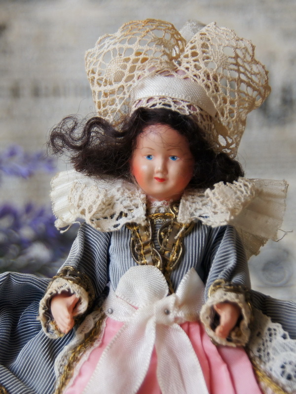 Старинная целлулоидная кукла, Франция, 13 см (1400695)