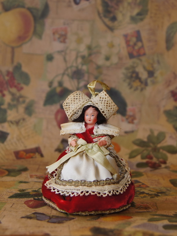 Антикварная куколка Petitcollin, 8 см (арт.1400749)