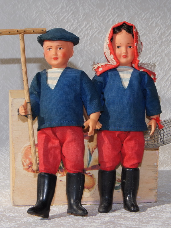 Старинные куклы Petitcollin, 9 см (арт.1400795)