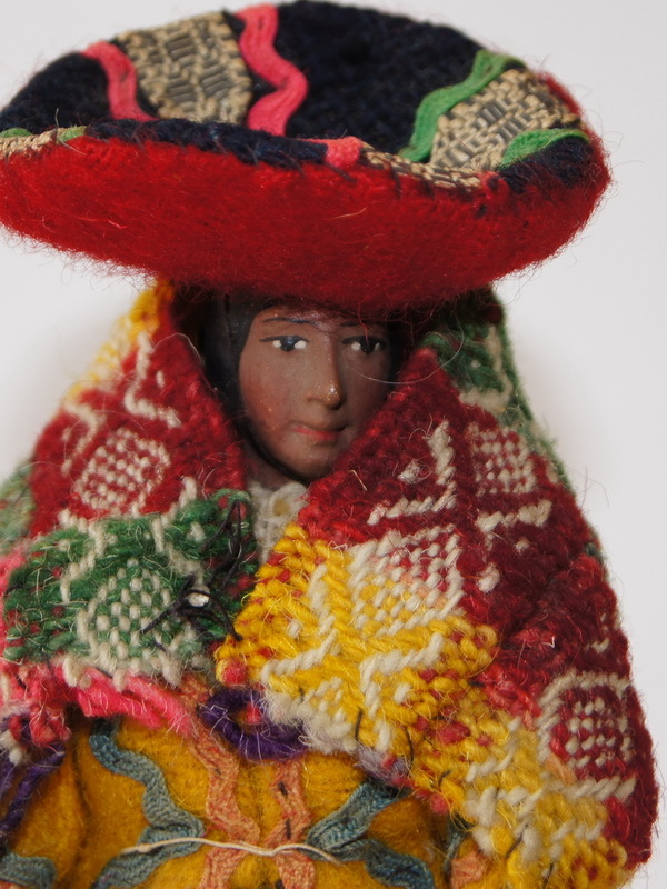 Перуанская старинная кукла, 19 см (700807)