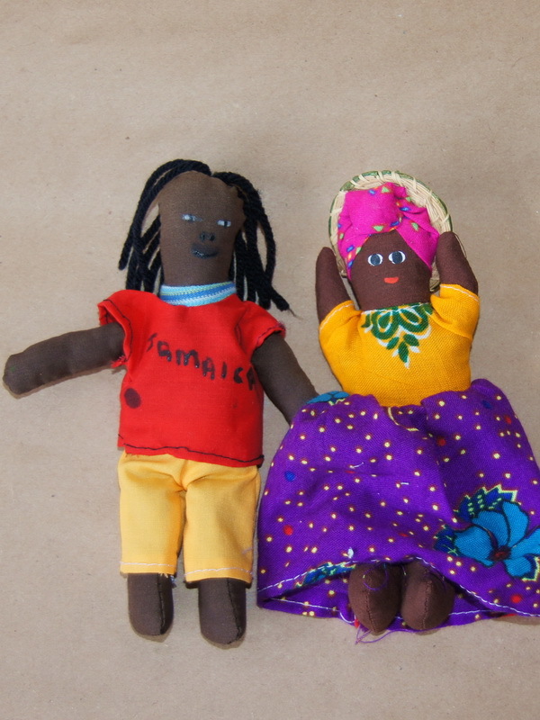 Народные куклы Ямайки, 2 шт., 17 см (700599)
