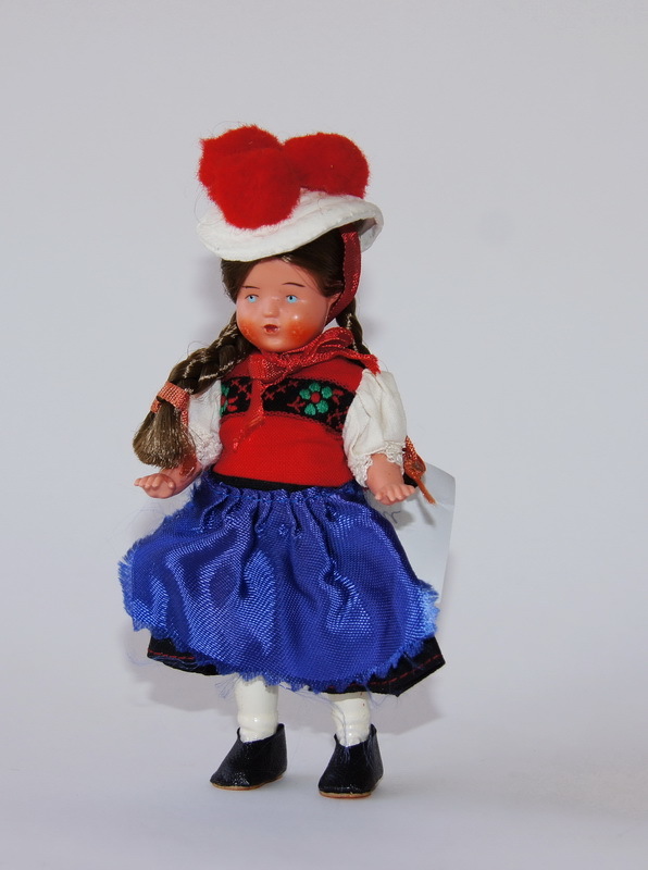 Немецкая кукла, 1957 г.,15 см (2008017)