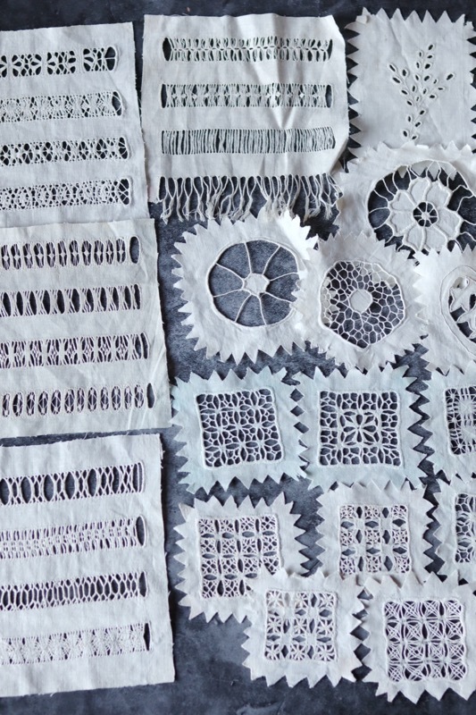 Набор старинных образцов вышивок