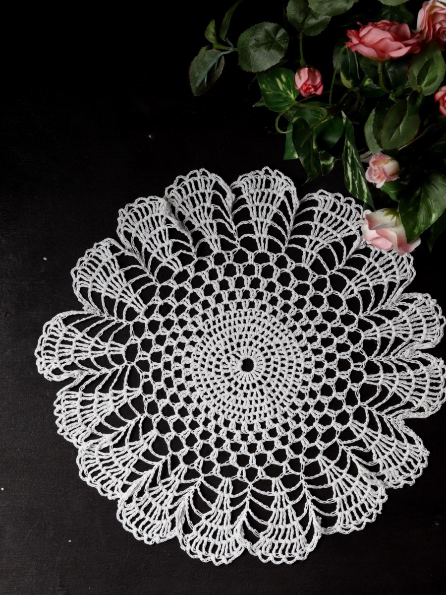 Кружевная салфетка, кружево советское