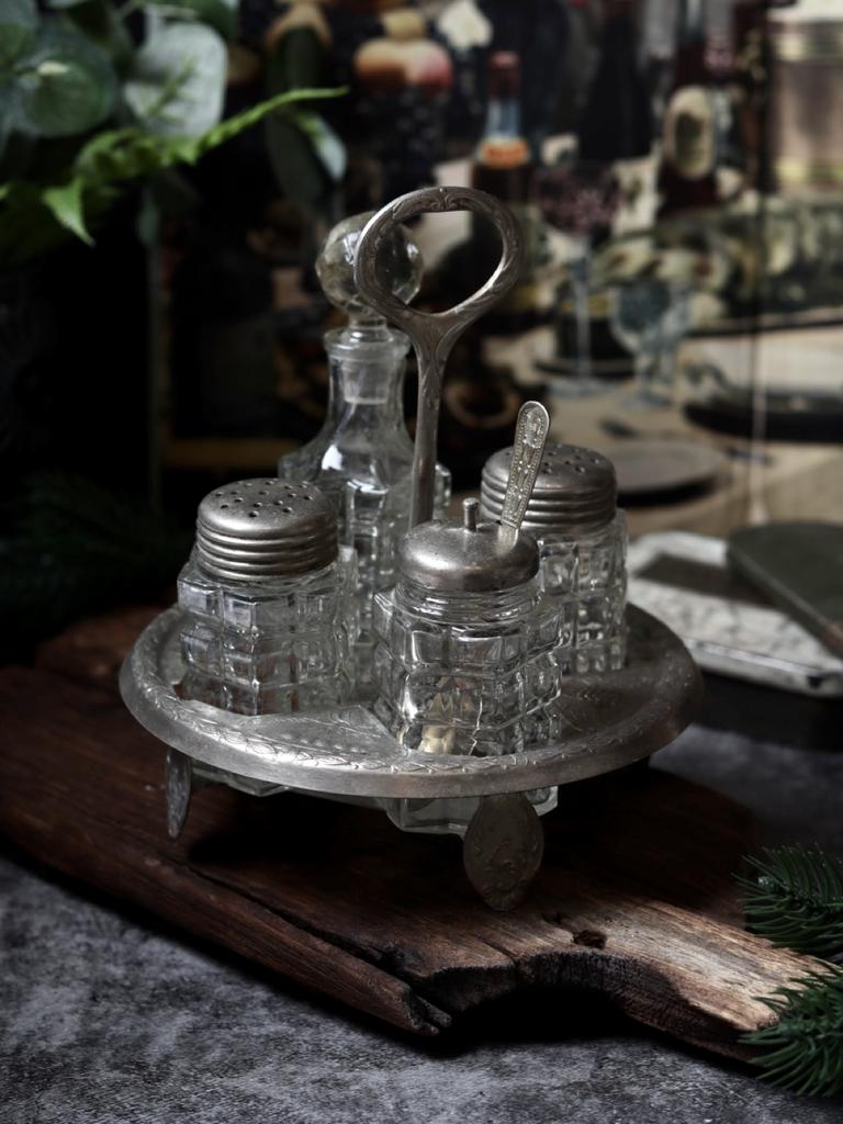 Набор для специй, подставка для специй, старинный набор для специй