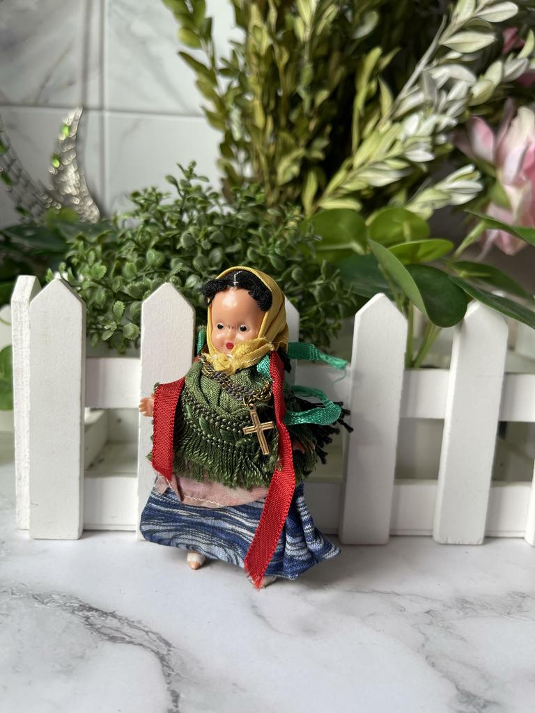 Миникуколка в испанском костюме, 9 см