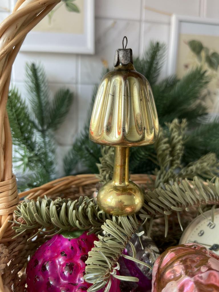 Советская елочная игрушка Лампа