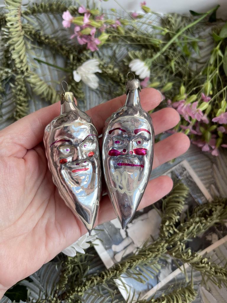 Елочные игрушки СССР советские елочные стеклянные игрушки