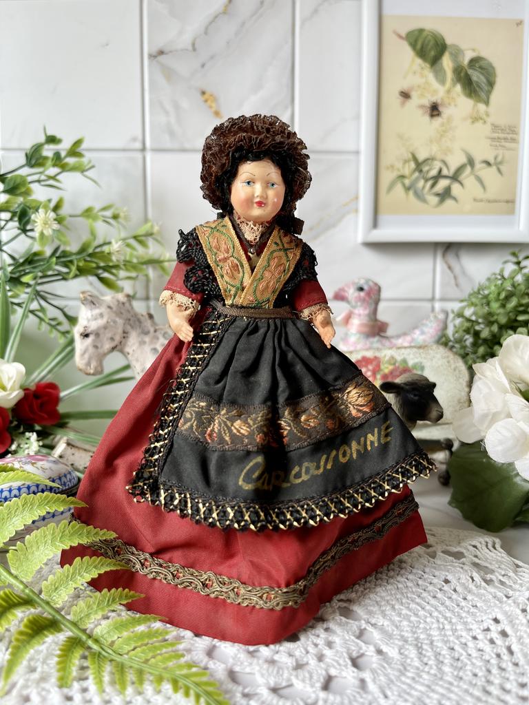 Целлулоидная старинная куколка