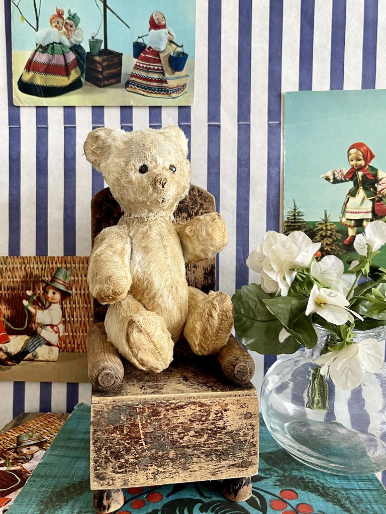 Антикварный медведь опилки СССР