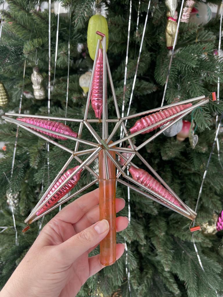 Стеклярусная большая звезда