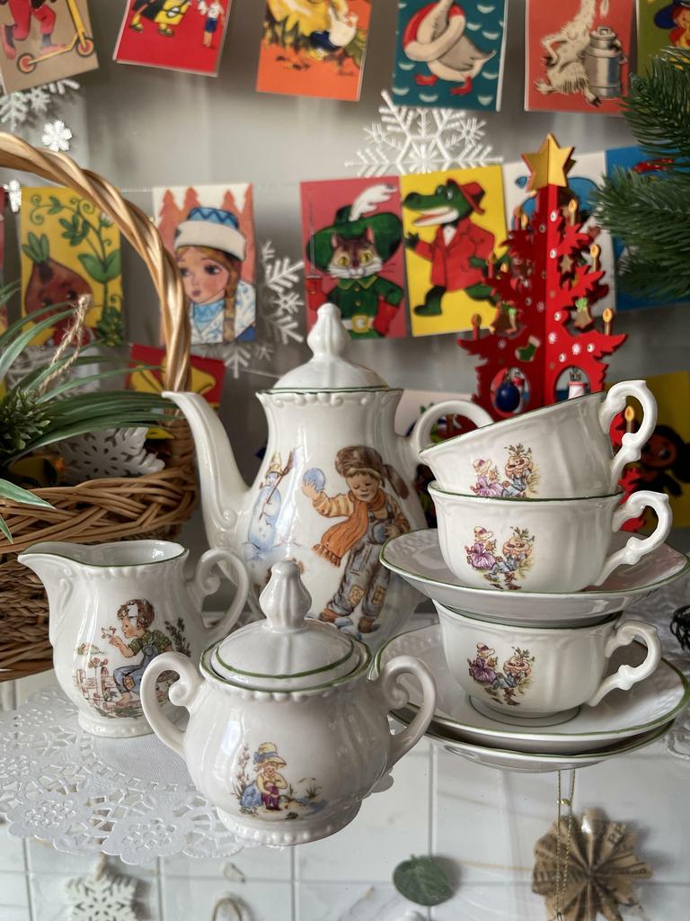 Детский кукольный сервиз ГДР