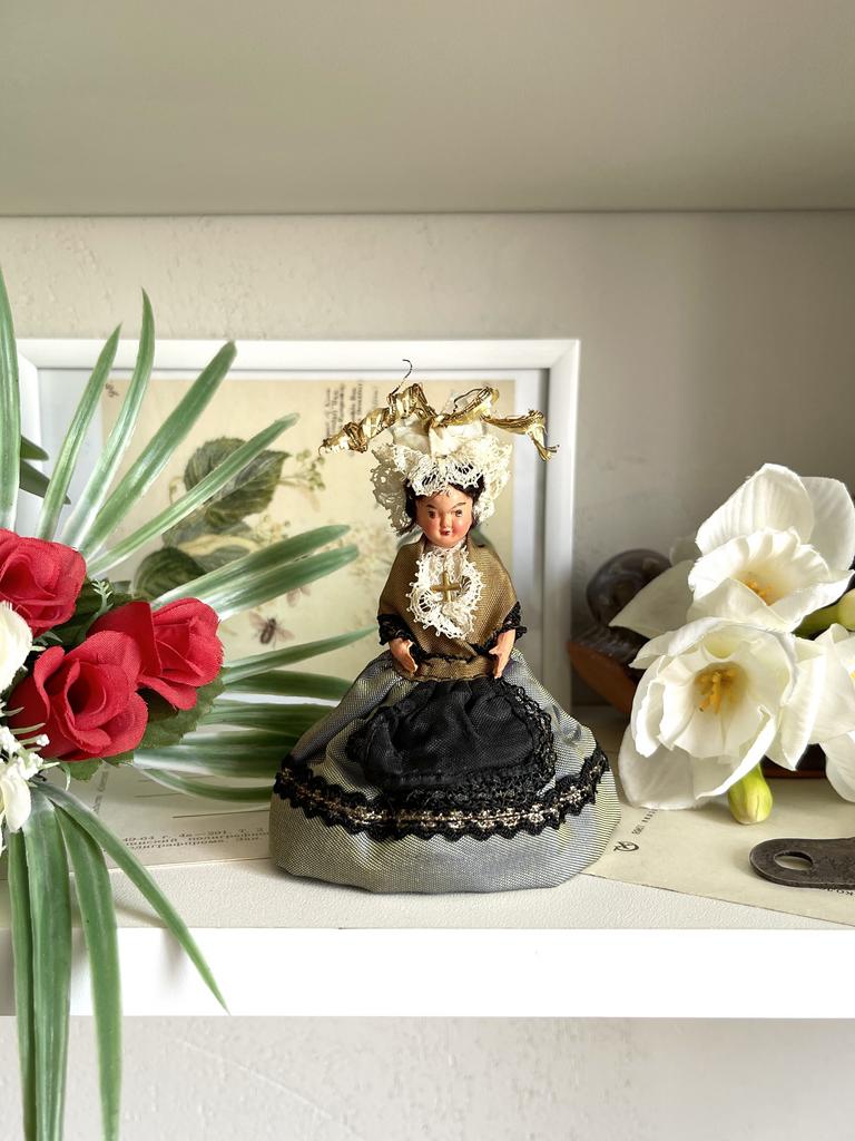 Французская целлулоидная куколка 8 см