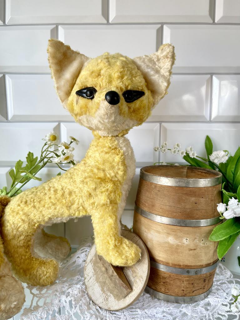 Большая советская плюшевая лиса