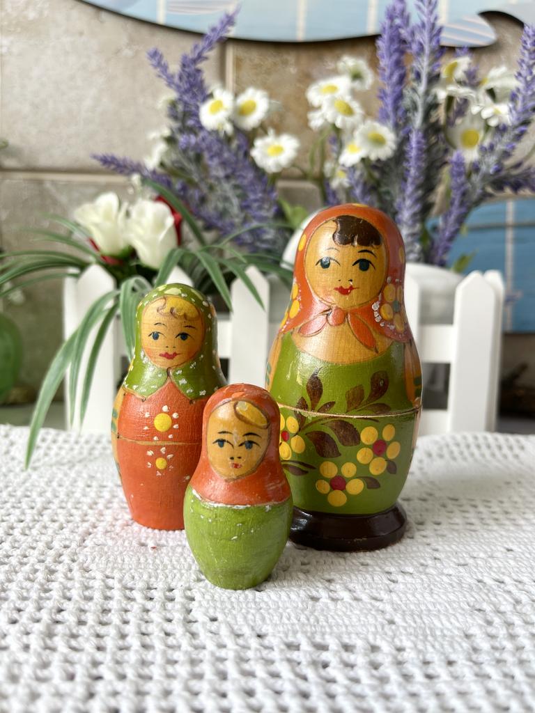 Матрешка трехместная СССР