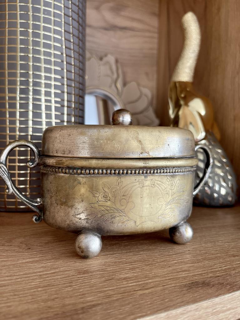 Антикварная шкатулочка с клеймом Царская Польша «Фабрика Вольска»