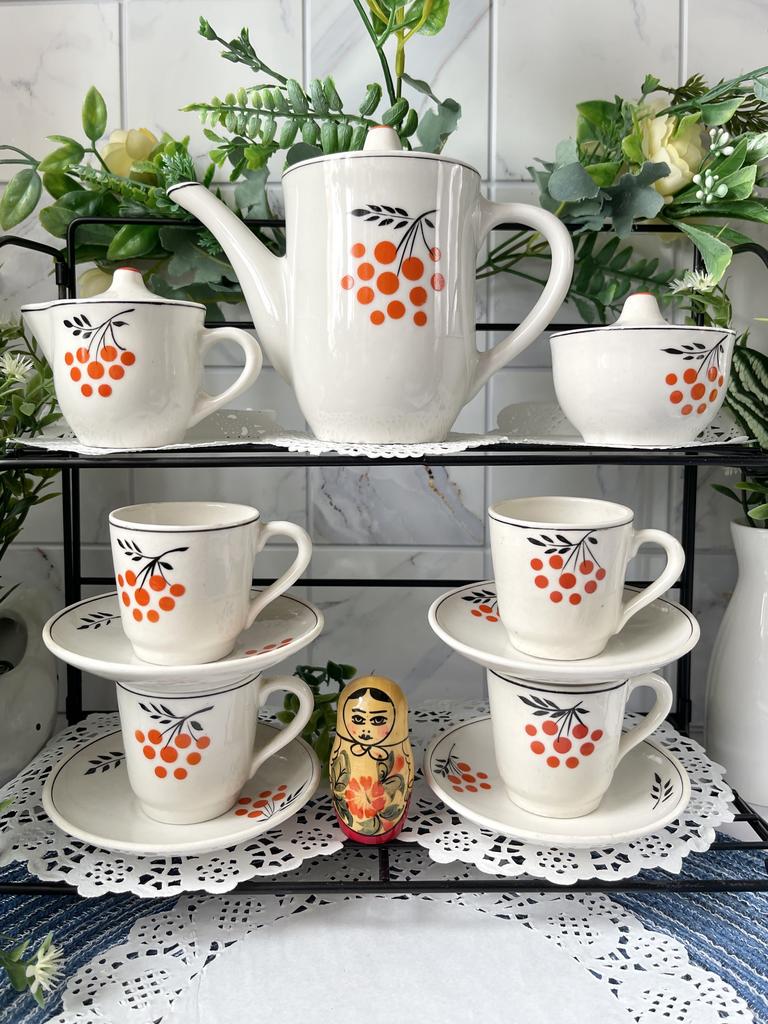 Детский фарфоровый сервиз «Рябинка»