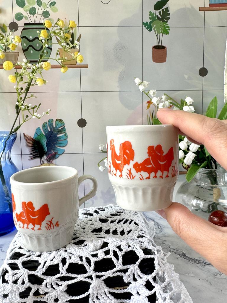 Детские фарфоровые чашки Дулево