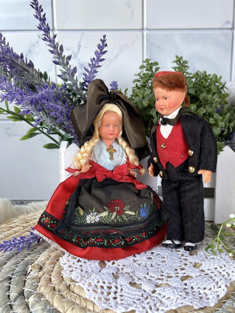 Старинные целлулоидные куколки Petitcollin