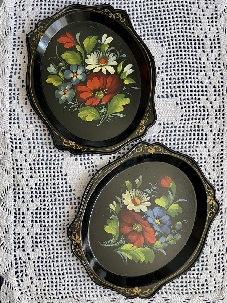 Советские Жостовские мини подносы
