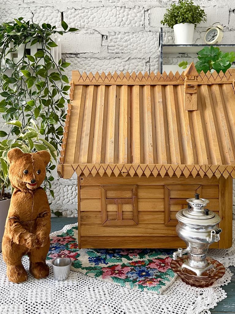 Домик деревянный, двухэтажный