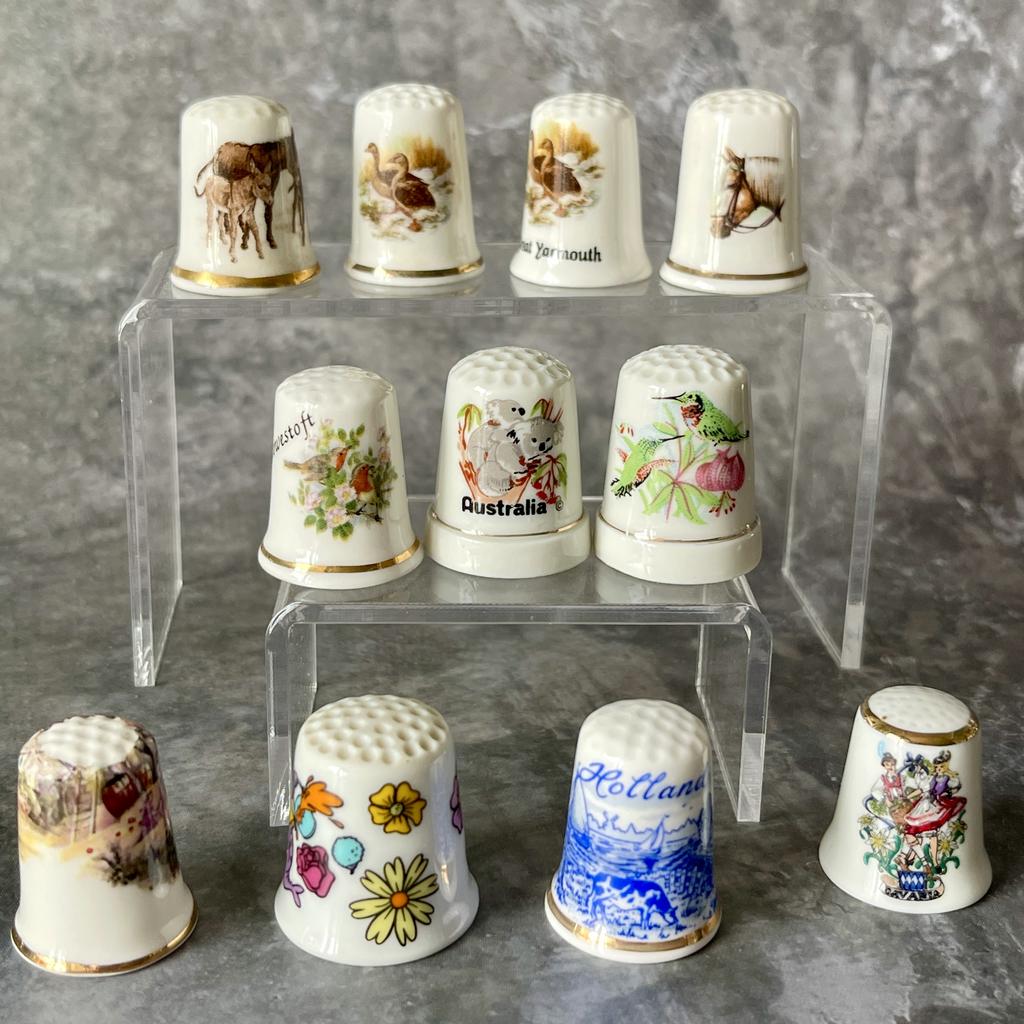 Коллекционные фарфоровые наперстки из Германии, Англии и Японии 400 р шт