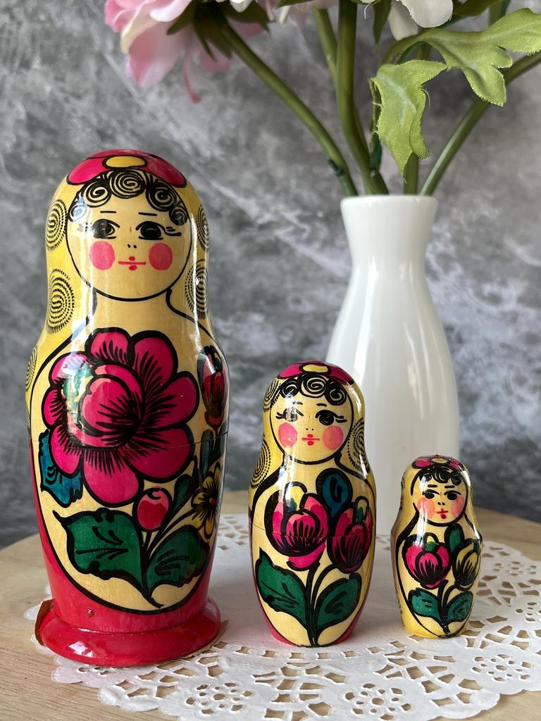 Матрешка П.Майданская роспись с этикеткой