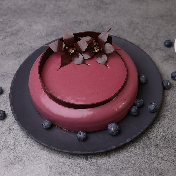 Муссовый торт "Черника - кокос", 1000 г.