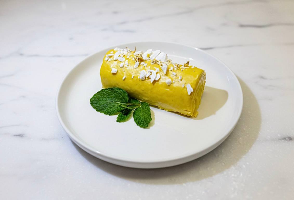 Нежный рулет со вкусом мандарин-маракуйя 250 гр