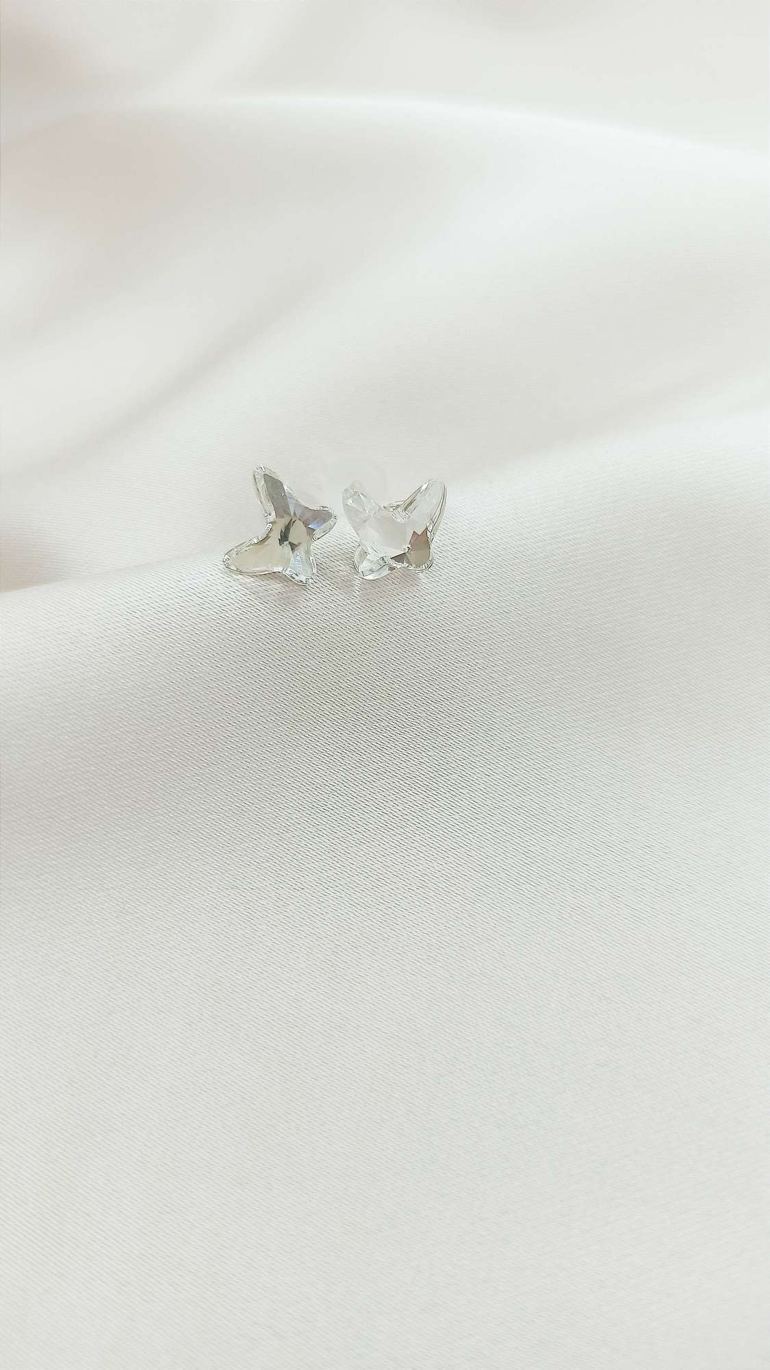 ПУСЕТЫ ХРУСТАЛЬНЫЕ БАБОЧКИ