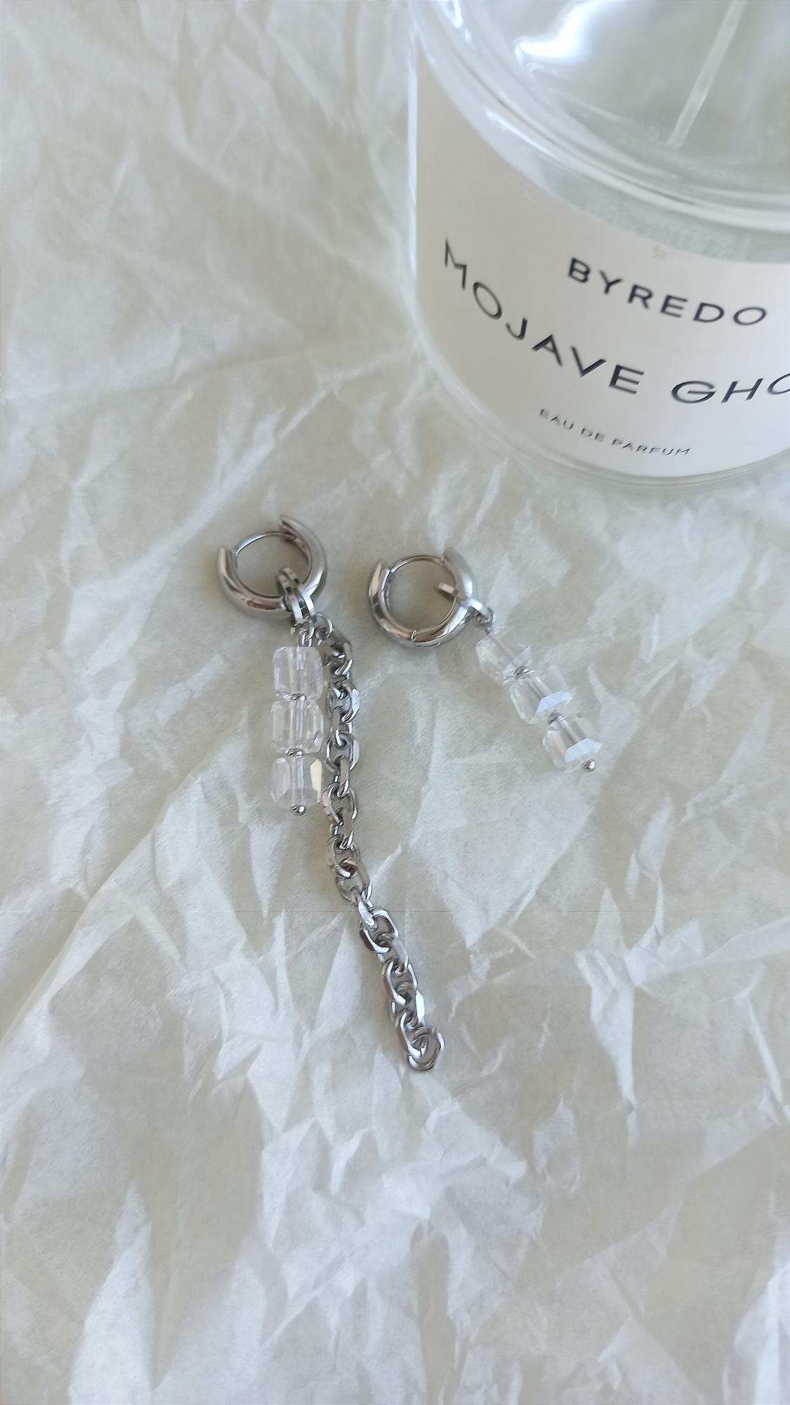 СЕРЬГИ ХРУСТАЛЬНАЯ ЦЕПЬ