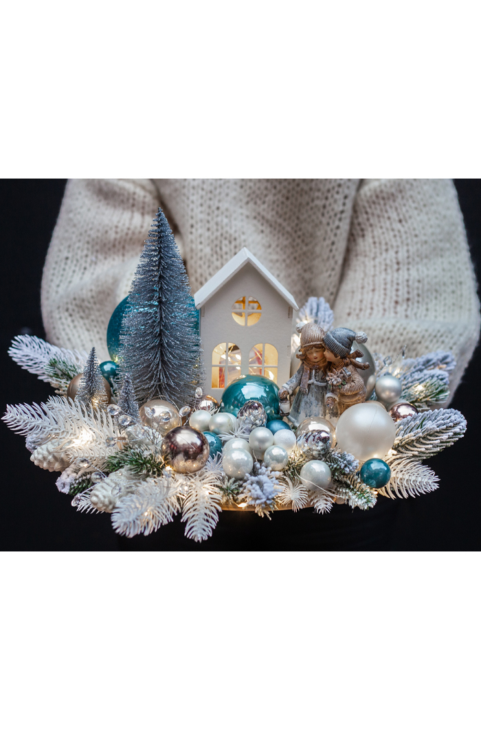 Композиция "Снежное утро"