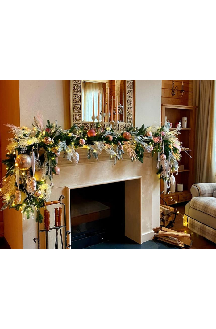 Оформление камина (в вашей гамме)