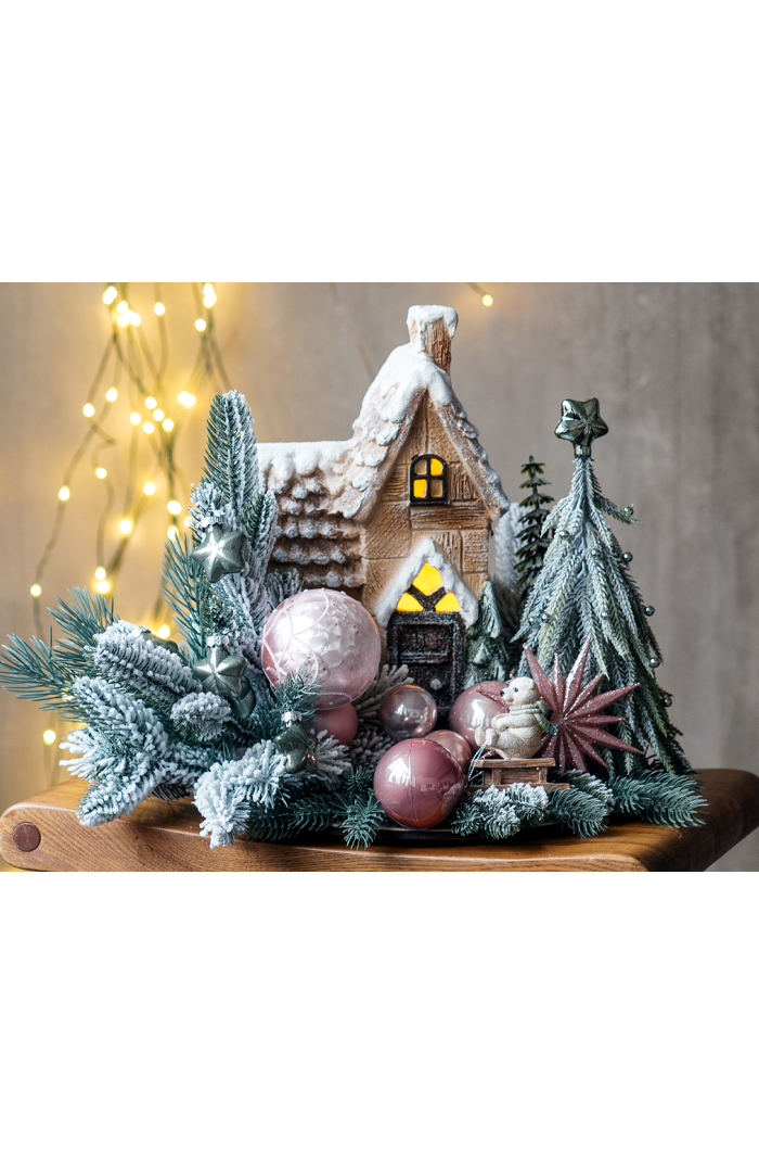 Композиция "Домик на опушке"