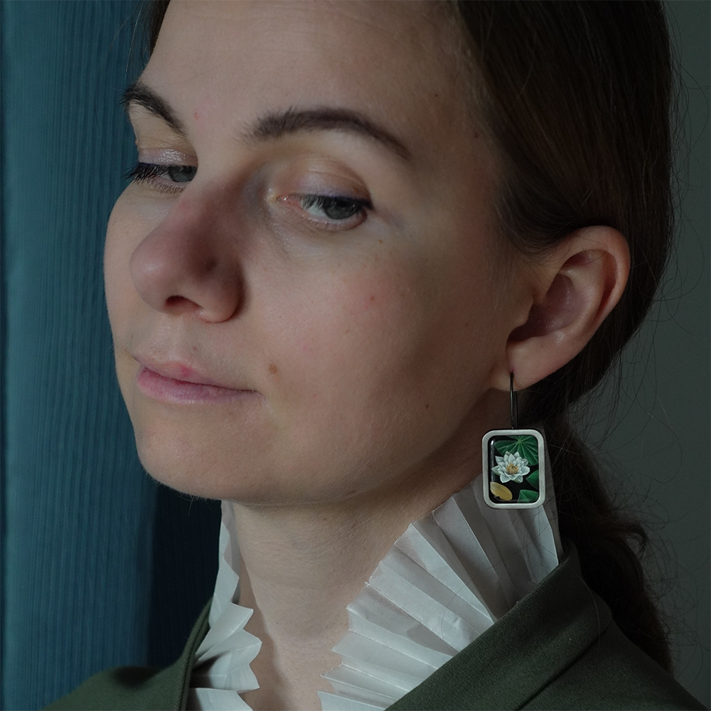 Серьги с горячей эмалью КУВШИНКИ на заказ