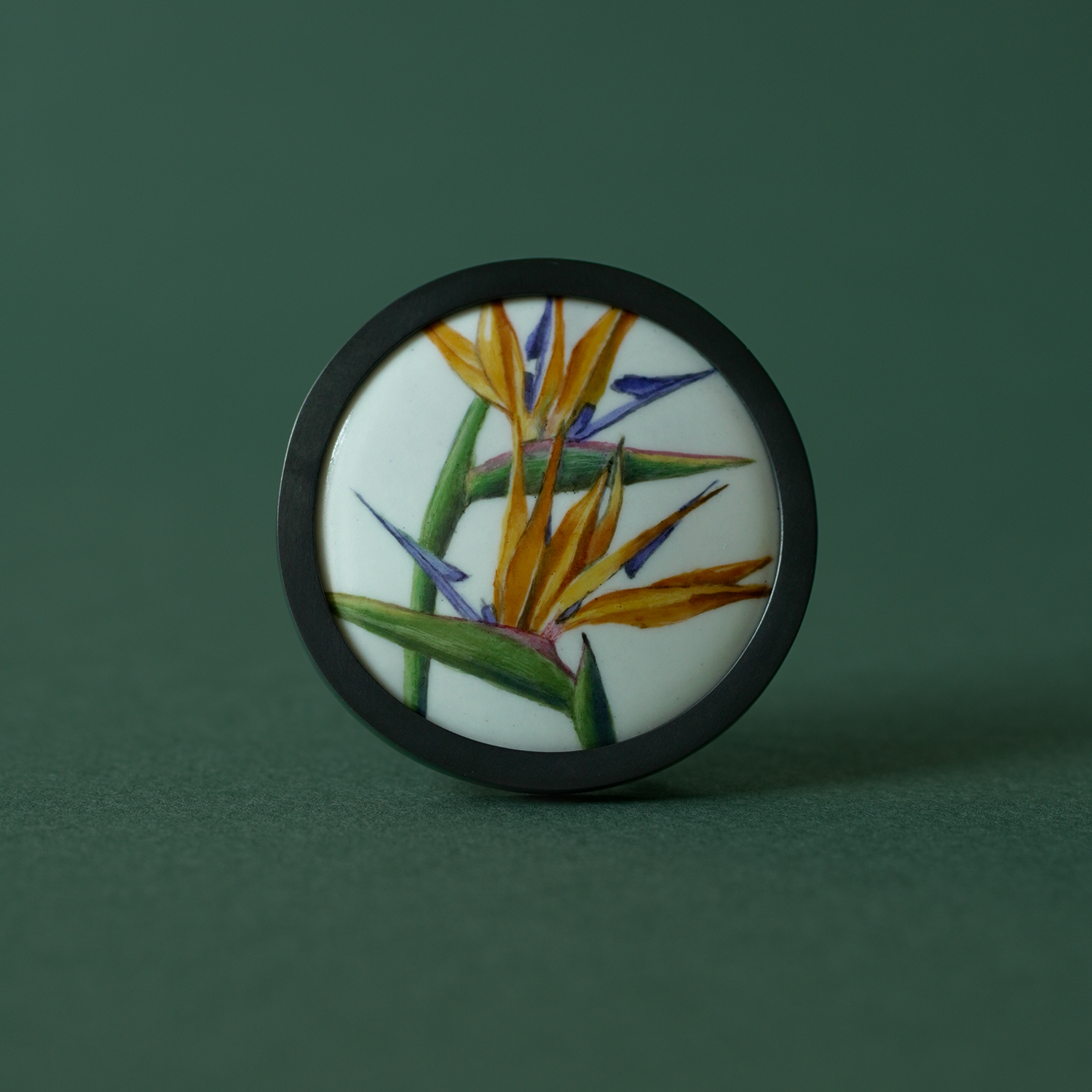 Брошь-подвеская с горячей эмалью СТРЕЛИЦИИ