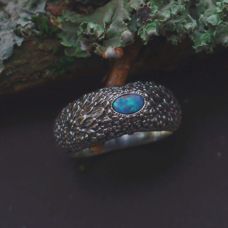 Taiga lake - blue opal