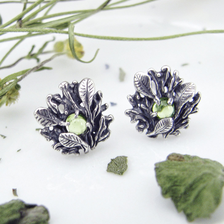 Dryad - earrins peridot