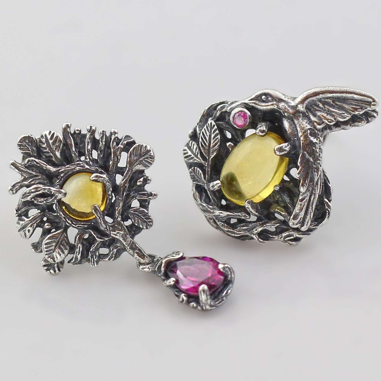 Jay - citrines and rhodolites