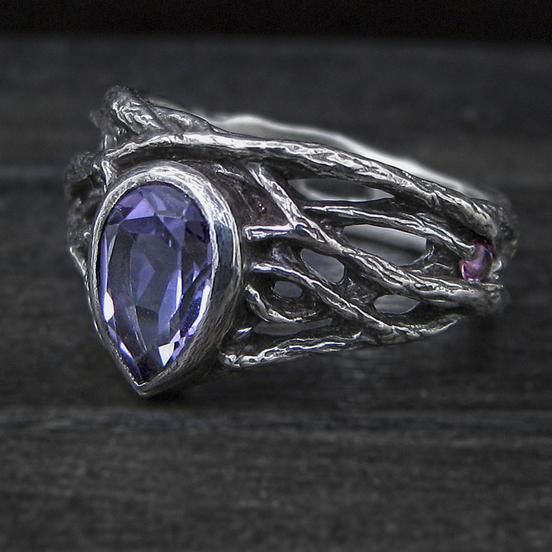 Kasia - amethyst and pink tourmaline