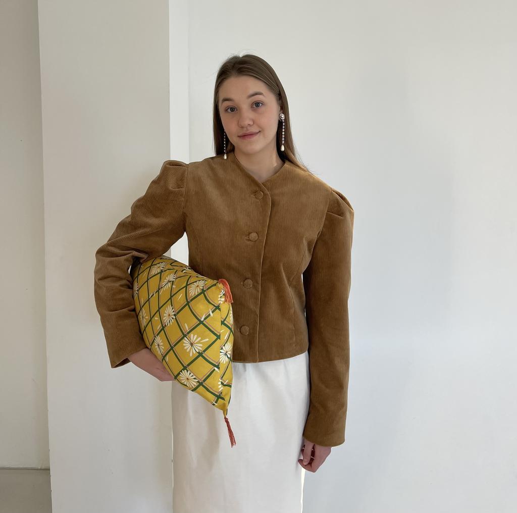 Жакет "Old camel  velvet"