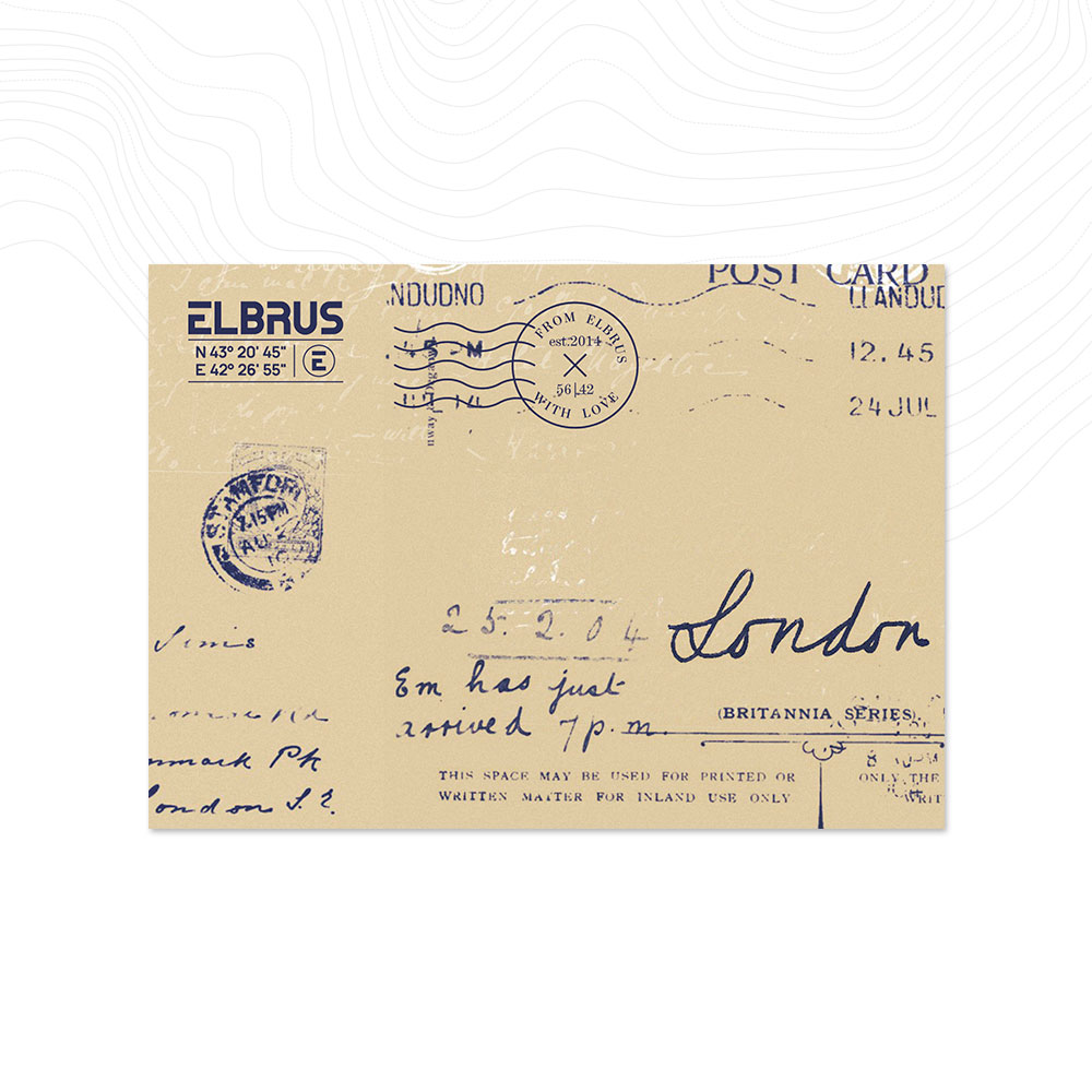 Открытка «From Elbrus with love»