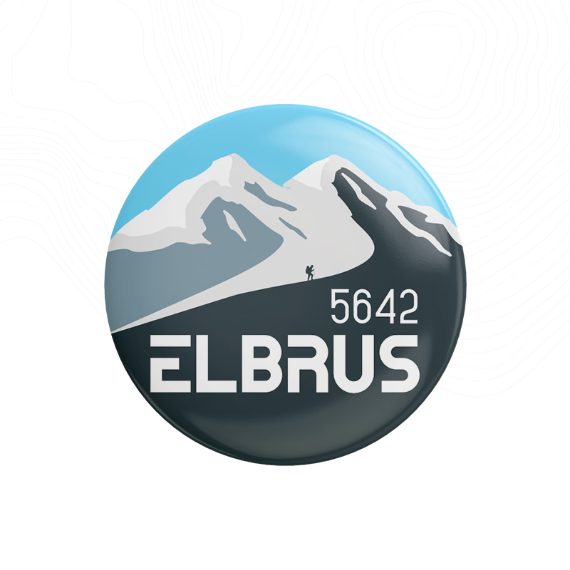 3D-наклейка «Восхождение на Эльбрус»