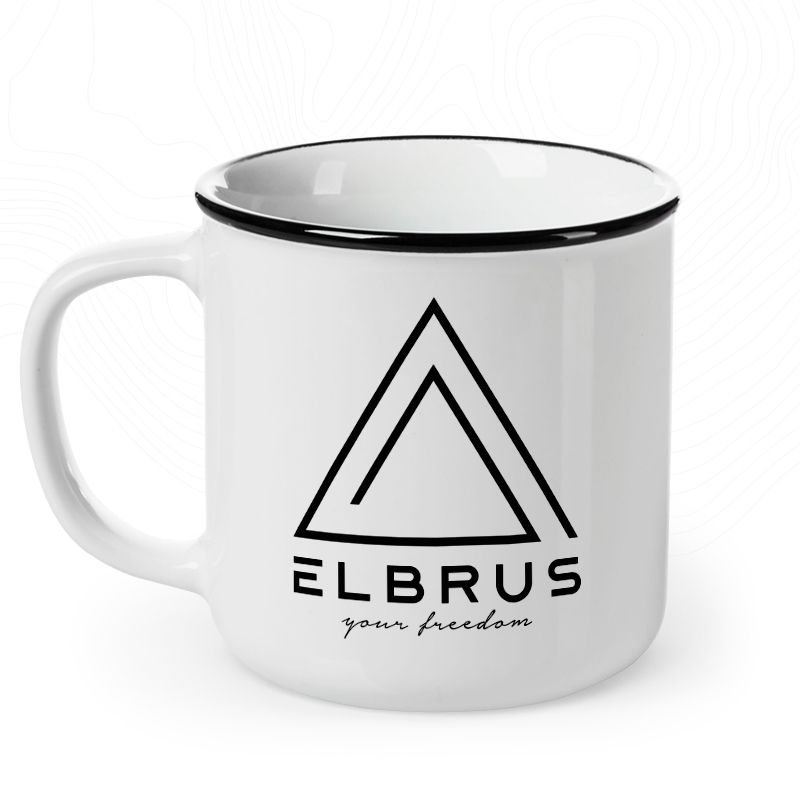 Кружка белая, средняя «Эльбрус. Your freedom»