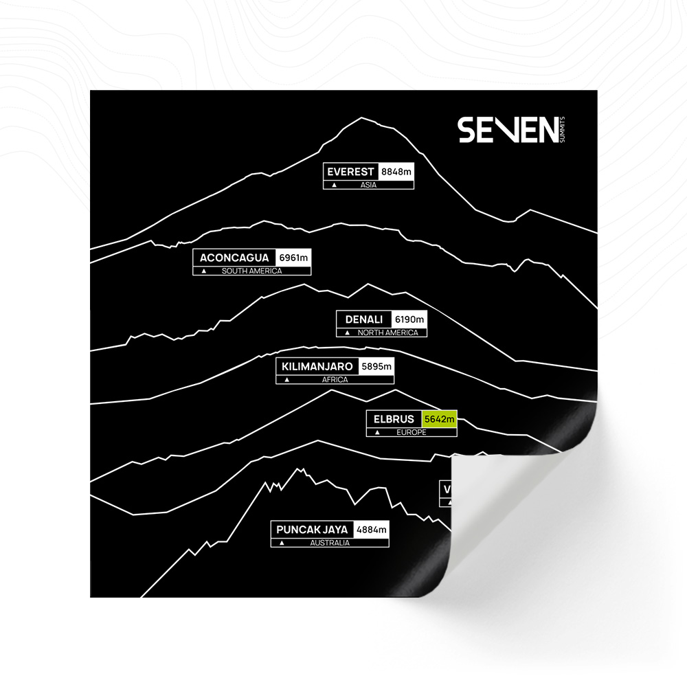 Наклейка «Elbrus 5642 Seven Summits»