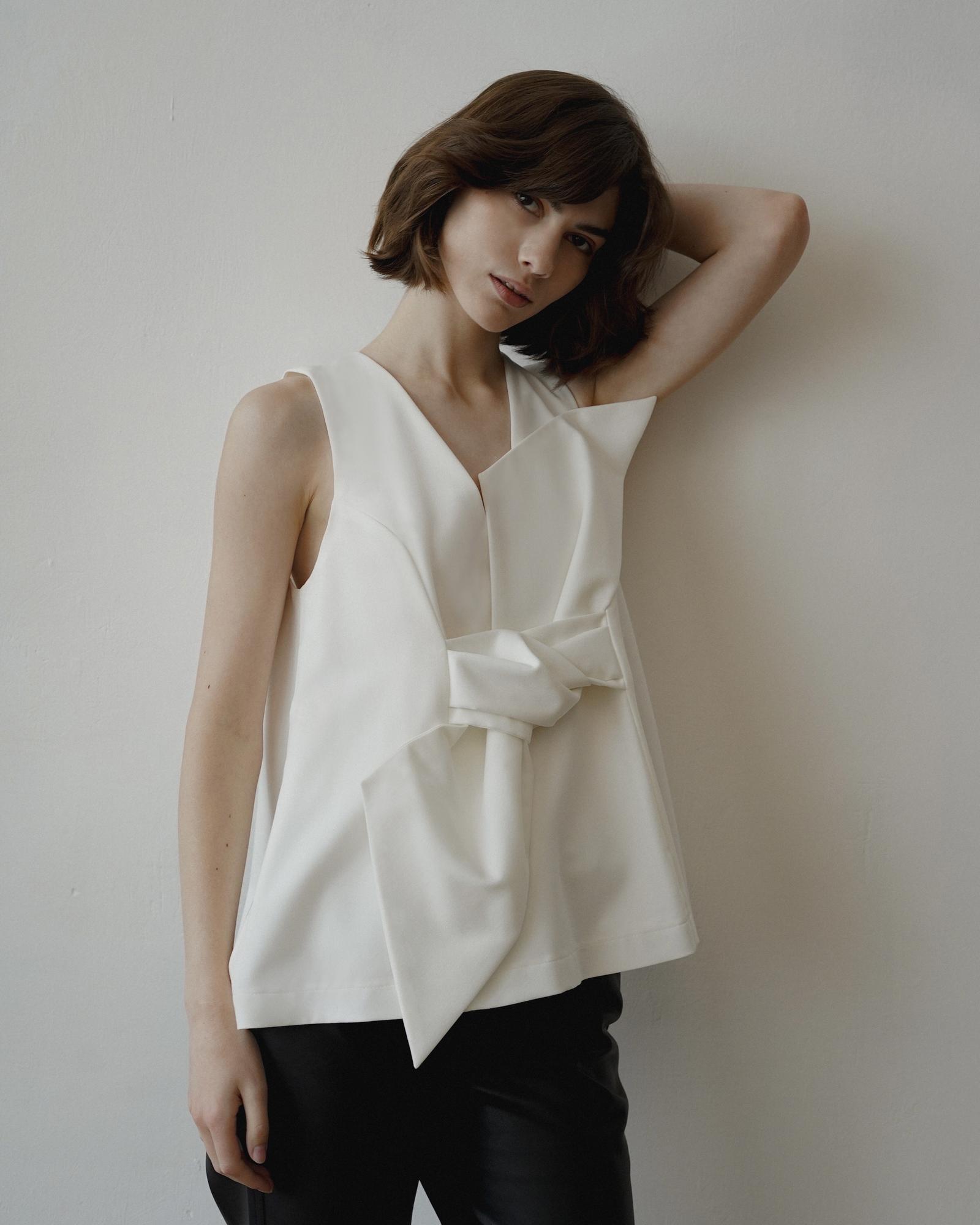 Топ с бантом на талии 'Ruban'