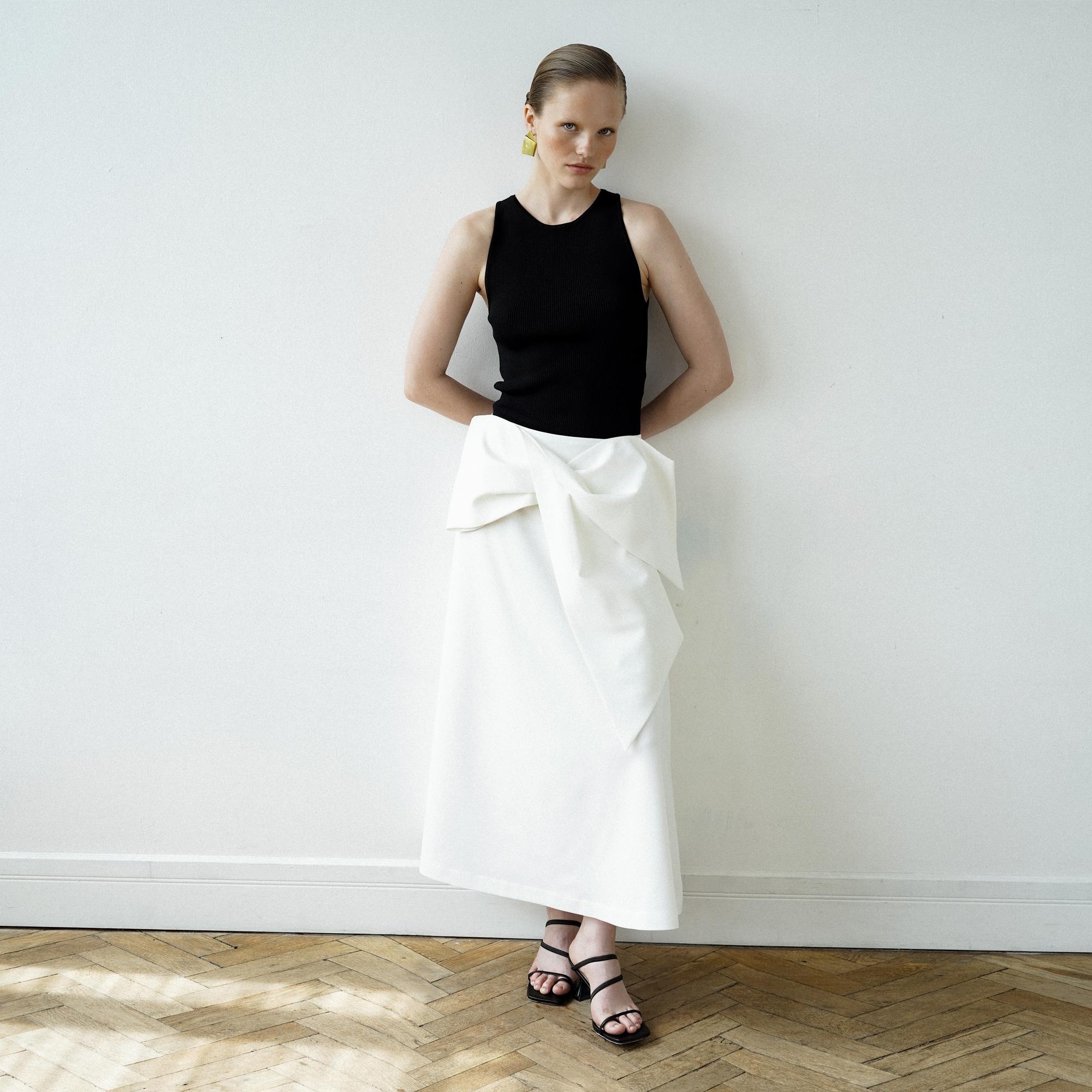 Юбка миди с бантом 'Accent'