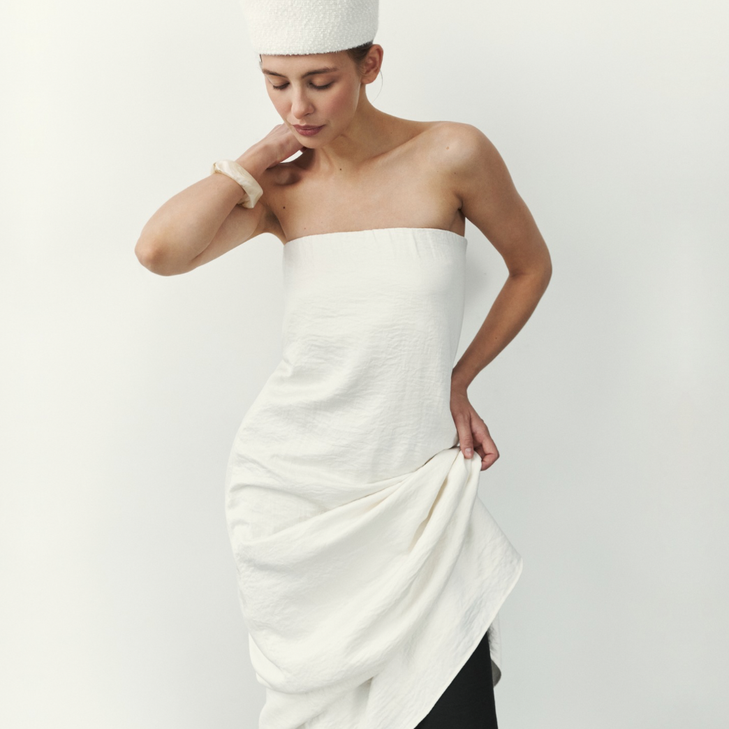 Платье макси с открытыми плечами 'Aalto'