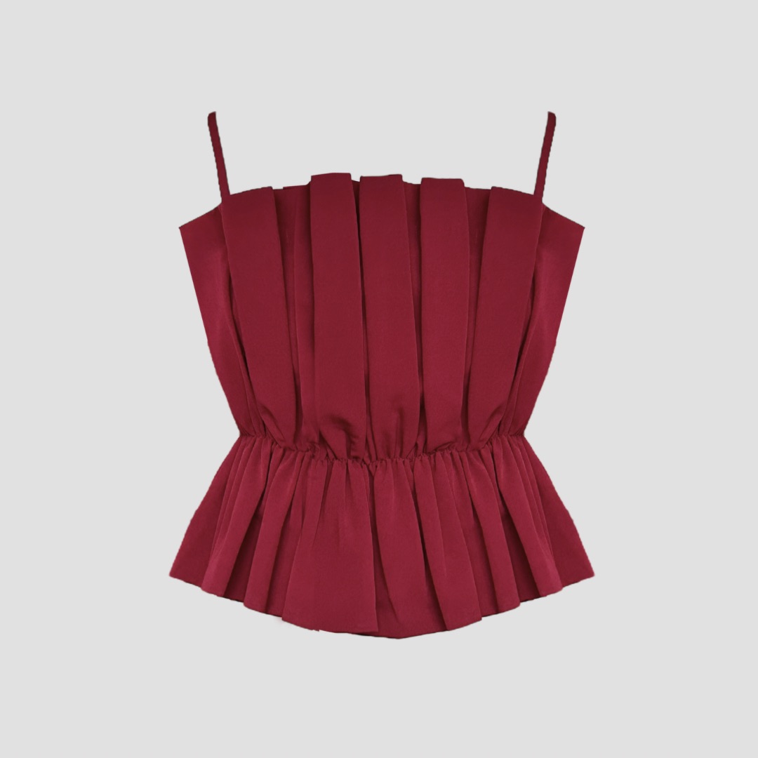 Топ с драпировкой и открытыми плечами 'Souffle'