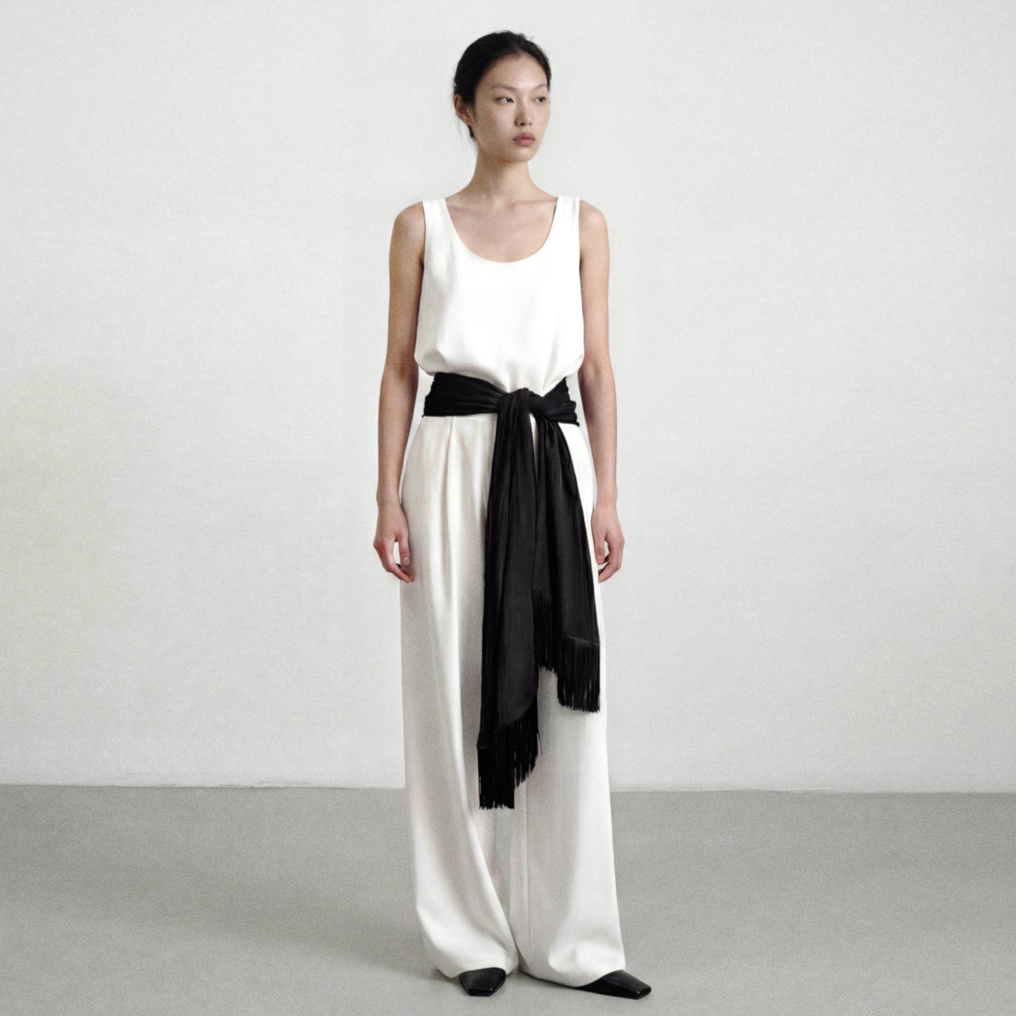 Палантин с бахромой 'Santal'